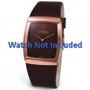 Bracelet de montre Skagen 584LRLM Cuir Brun 28mm